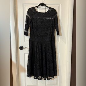 Elegant Black Lace Dress NWT